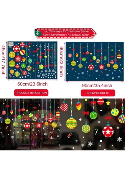 11 Resimde Gösterildiği Gibi Noel Duvar Pencere Çıkartmaları Evlenmek Noel Dekorasyonu Ev Için 2023 Noel Süsleri Noel Navidad Hediye Yeni Yıl 2024 (Yurt Dışından)