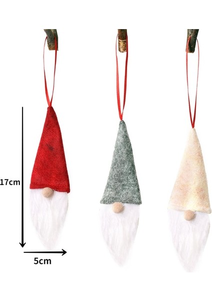 D-6 3 Adet 2023 Sevimli Noel Noel Baba Kardan Adam Geyik Bebek Dekorasyon Hediye Bebek Yılbaşı Ağacı Asılı Süsleme Yeni Yıl Noel Ev Dekorasyonu (Yurt Dışından)