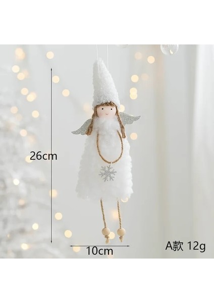 B-1 Yeni Yıl 2022 Dekor Noel Melek Peluş Bebek Oyuncak Yılbaşı Ağacı Süsler Natal Noel Navidad 2023 Yeni Yıl Hediyeleri (Yurt Dışından)