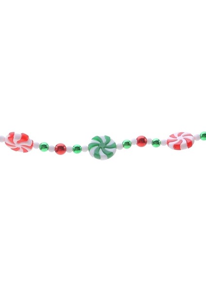 Kırmızı Yeşil 1.2 M 2.4 Metre 1.2/1.5 M Renkli Şeker Kolye Garland Ins Nordic Serisi Tatlılar Topu Dize El Yapımı Kreş Çocuk Odası Noel Ağacı Dekor (Yurt Dışından)