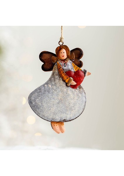 TY01-10X18CM-1PC 1pc Noel Melek Metal El Sanatları Hediye Kolye Beyaz Elbise Kız Asılı Dekorlar Damla Süsleme Parti Malzemeleri Festivali Aksesuarları (Yurt Dışından) indirimleri