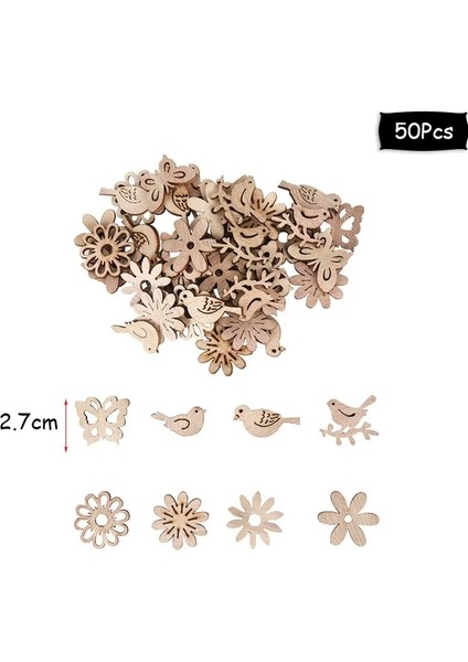 50 Adet Mini Çip B 1 Takım Noel Dıy Masa Ahşap Süs Kardan Adam Kilise Ev Navidad Noel Noel Malzemeleri Için 2023 Yeni Yıl Noel Süslemeleri (Yurt Dışından)