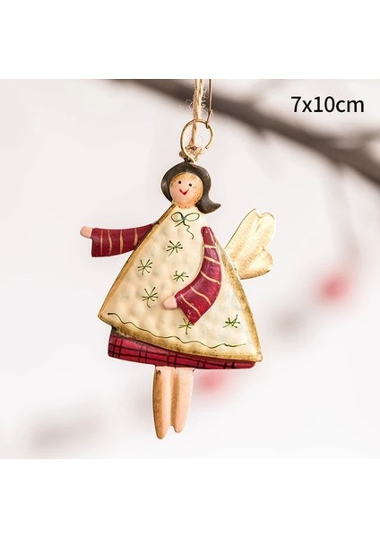 C1 2022 Noel Süslemeleri Melek Yeni Yıl 2023 Metal Noel Süsleri Kolye Asılı Hediyeler Noel Navidad Noel Ağacı Dekoru (Yurt Dışından) fiyatları