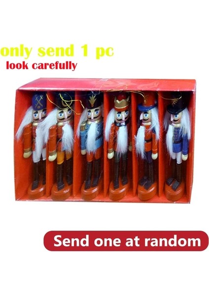 B-12CM 1 Adet Merry Christmas Süslemeleri Çocuklar Fındıkkıran Asker Bebek Navidad Noel Ağacı Için 12 cm Ahşap Kolye Yeni Yıl Süsleri 1 Adet (Yurt Dışından)