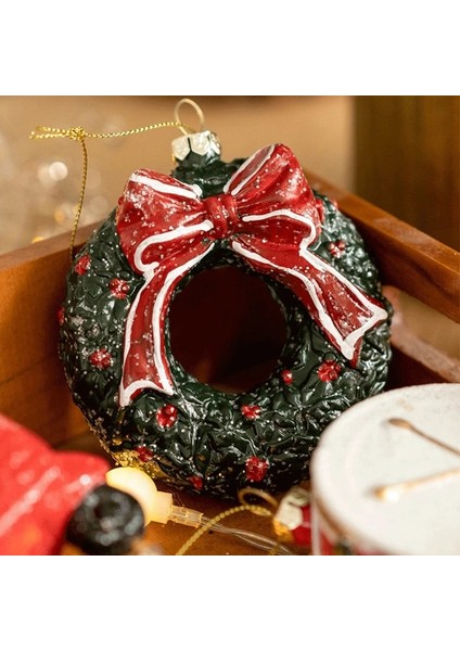 Noel Ağacı Noel Kolye Ev Çelenk Davul Kolye Noel Ağacı Ev Bahçe Çiftlik Evi Kapı Asılı Özel Şekil Süsleme (Yurt Dışından) fırsatları