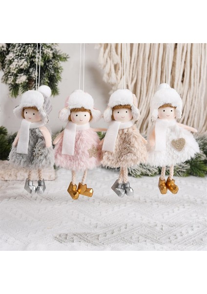 712 - Pembe Melek Yeni Yıl 2024 Hediyeleri Noel Melek Bebekler Noel Ağacı Süsleri Ev Için Noel Süslemeleri Navidad 2023 Natal Noel Deco Doll (Yurt Dışından) fırsatları