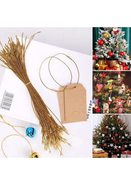 05 100 Adet 100 Adet Noel Halat Polyester Dize Iplik Kordon Hattı Noel Ağacı Topu Halatlar Asılı Kolye Süsleme Etiketi Etiket Dekorasyon (Yurt Dışından)