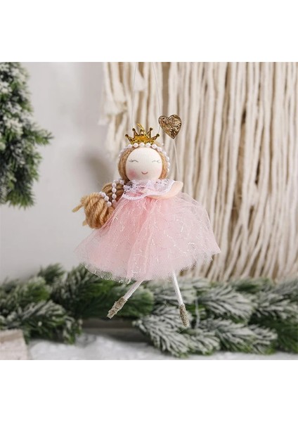 629 - Beyaz Noel Melek Bebek Yeni Yıl 2024 Hediyeleri Ev Için Noel Süslemeleri Navidad 2023 Doğum Noel Ağacı Kolye Süsler Noel Deco (Yurt Dışından)