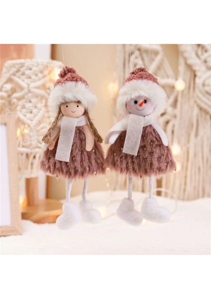 369 - Noel Baba Noel Peluş Noel Baba Kardan Adam Elk Melek Bebek Noel Navidad Ağacı Süsler Ev Için Noel Süslemeleri Yeni Yıl Hediyeleri Oyuncak (Yurt Dışından)