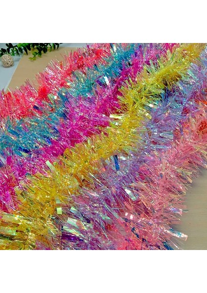 Şeker Pembe 2023 2 M Folyo Tinsel Noel Ağacı Dekorasyon Şeker Çelenk Ev Için Yeni Yıl Süslemeleri Yıldız Folyo Tinsel Noel Dekorasyon (Yurt Dışından) fırsatları