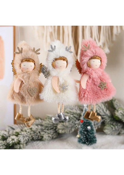 21-016-PEMBE Yeni Yıl 2023 Noel Hediyesi Sevimli Melek Bebek Noel Ağacı Süsleri Noel Noel Dekorasyon Ev Için Doğum Navidad 2022 Çocuklar Hediye (Yurt Dışından) fiyatları
