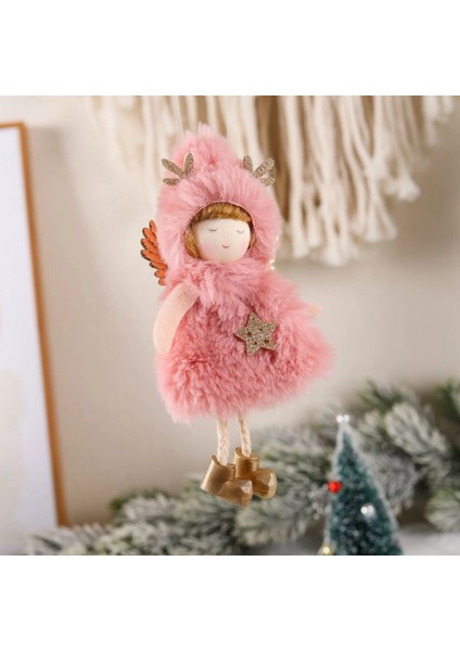 21-016-PEMBE Yeni Yıl 2023 Noel Hediyesi Sevimli Melek Bebek Noel Ağacı Süsleri Noel Noel Dekorasyon Ev Için Doğum Navidad 2022 Çocuklar Hediye (Yurt Dışından) indirimleri