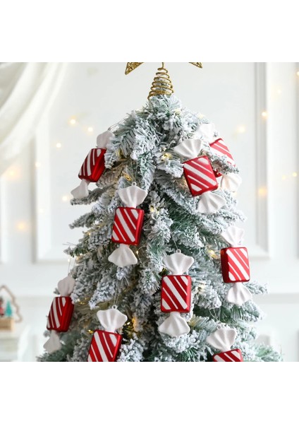 Şeker Kamışı Karışımı 6 Adet 6 Adet Noel Asılı Şeker Topları Kırmızı Beyaz Şeker Kolye Ev Partisi Noel Ağacı Süslemeleri Navidad Kış Yeni Yıl 2023 (Yurt Dışından) fırsatları
