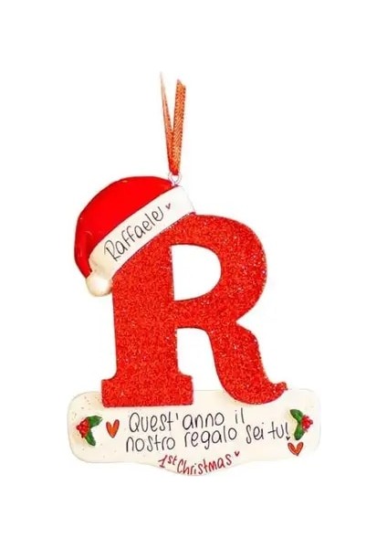 Dıy -R 2023 Noel Ağacı Dekorasyon Mektup Kolye 26 Harfler Ev Tatil Ahşap Kolye Noel Yeni Yıl Dekor Süs Özelleştirilebilir (Yurt Dışından)