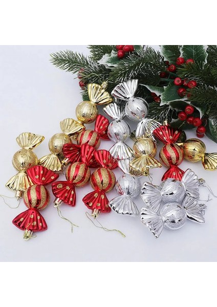 Bir Noel Renkli Galvanik Şeker Kolye Noel Süsleri Yılbaşı Ağacı Asılı Dekorlar Evlenmek Yılbaşı Dekoru Ev Için 2022 (Yurt Dışından)