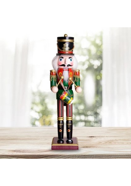 30 cm 30/38 cm Noel Fındıkkıran Asker Bebek Ahşap Vintage Kukla Yaratıcı El Sanatları Hediye Noel Süslemeleri Ev Süsleme (Yurt Dışından)