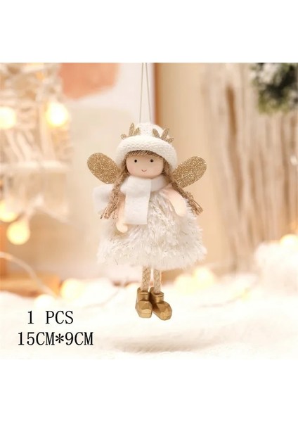 Beyaz Noel Deco Noel Mini Gnome Yüzü Olmayan Orman Yaşlı Adam Bebek Kolye 2023 Merry Christmas Natal Noel Noel Ağacı Dekor Navidad (Yurt Dışından)
