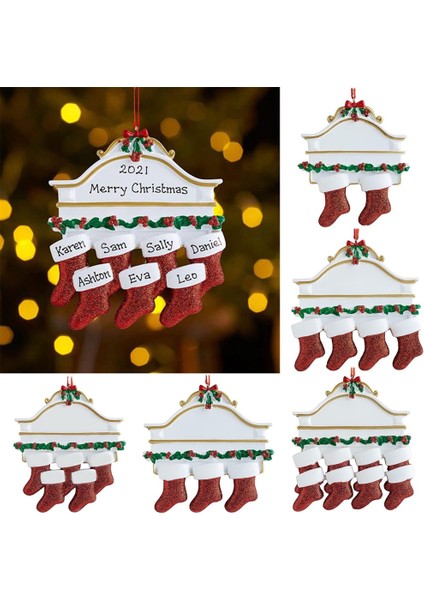 B Reçine Noel Süsler Dıy El Yazısı Aile Noel Ağacı Asılı Sarkık Süsler Şömine Noel Çorap Navidad Süslemeleri (Yurt Dışından) fiyatları