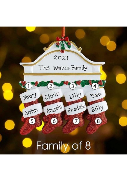 B Reçine Noel Süsler Dıy El Yazısı Aile Noel Ağacı Asılı Sarkık Süsler Şömine Noel Çorap Navidad Süslemeleri (Yurt Dışından) fırsatları