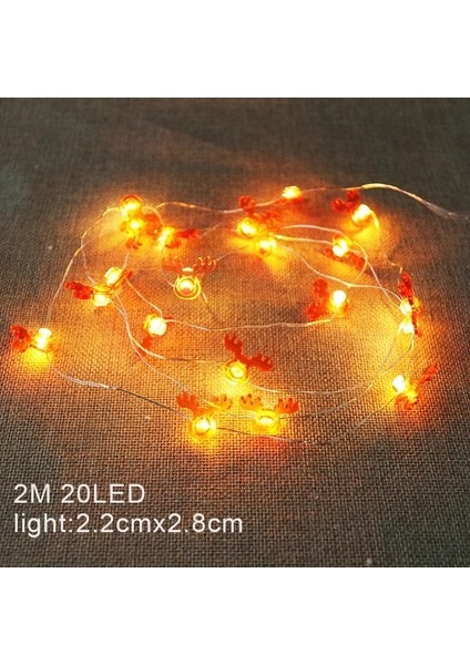 2 M Yapraklar Işık Noel LED Dize Işıklar Noel Baba Kar Taneleri Kardan Adam Noel Ağacı Peri Işıkları Garland Noel Süslemeleri Ev Için Navidad (Yurt Dışından)