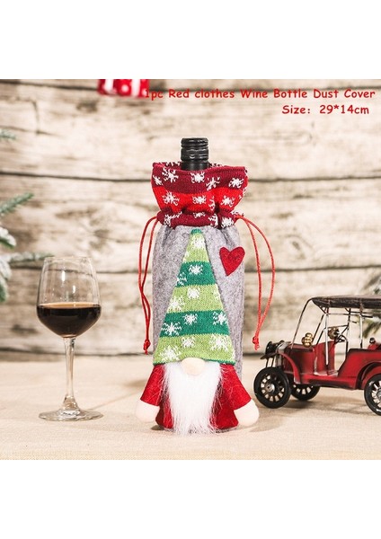 M-Yeşil Şapka Merry Christmas Gnome Şarap Şişesi Kapağı Noel Noel Dekorasyonu Ev Için 2021 Noel Süsleri Natal Navidad Yeni Yıl 2022 (Yurt Dışından) fiyatları