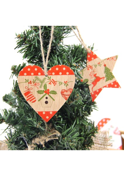 3PCS-2058-HEART 3pcs Güzel Kalp Çok Stiller Ahşap Kalp Kolye Süsler Ahşap El Sanatları Aşk Hediyeler Dıy Askı Süsleri Düğün Süslemeleri (Yurt Dışından)