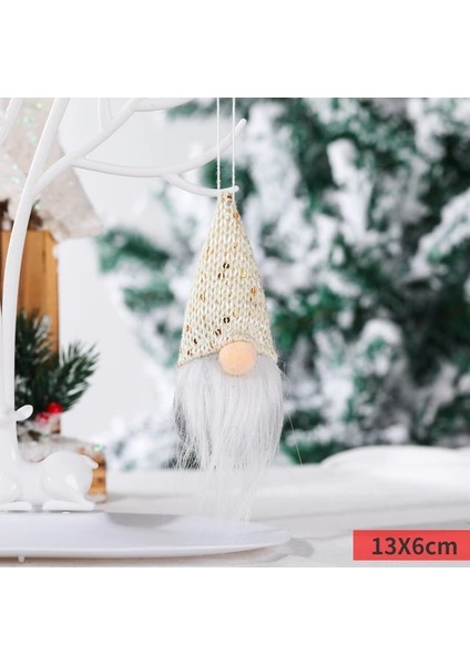 20-038-BEYAZ Yeni Yıl 2023 Noel Hediyesi Sevimli Melek Bebek Noel Ağacı Süsleri Noel Noel Dekorasyon Ev Için Doğum Navidad 2022 Çocuklar Hediye (Yurt Dışından)