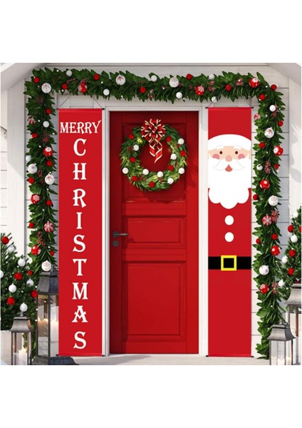 Ceviz Asker 4 Noel Kapı Dekorasyon 2023 Noel Baba Noel Kapı Banner Dekor Ev Asılı Noel Süs Navidad Yeni Yıl Hediyesi Için (Yurt Dışından)