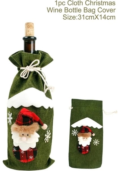 Şarap Şişesi Seti 7 Qıfu Noel Şarap Şişesi Seti Ev Için Mutlu Noel Dekor 2023 Navidad Noel Noel Süsleri Noel Hediyeleri Yeni Yıl 2024 (Yurt Dışından)