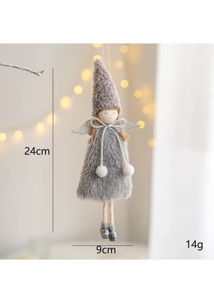 Hy-Gray D2 Yeni Melek Bebek Noel Ağacı Asılı Süsler Dekor Noel Baba Kardan Adam Kolye Dekorasyon Ev Navidad 2022 Araba Süsleme Için (Yurt Dışından)