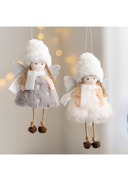 Hy-Gray D2 Yeni Melek Bebek Noel Ağacı Asılı Süsler Dekor Noel Baba Kardan Adam Kolye Dekorasyon Ev Navidad 2022 Araba Süsleme Için (Yurt Dışından)