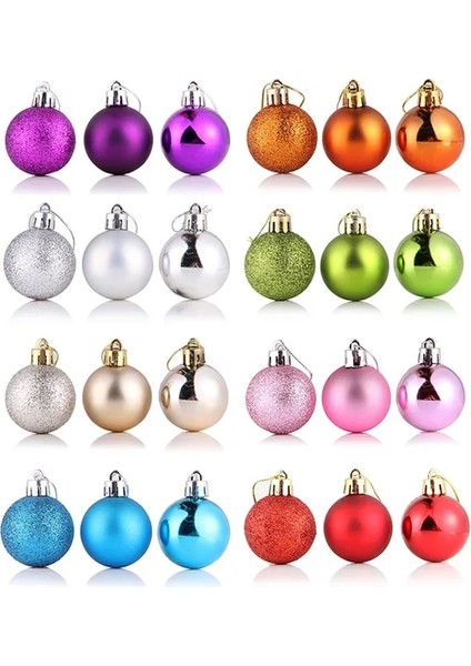 6 cm Rastgele 1 Adet 1 Kutu Noel Topları Yılbaşı Ağacı Süsler Topu Noel Asılı Ağaç Kolye Ev Partisi Dekoru 2023 Yeni Yıl Hediyesi Noel Navidad (Yurt Dışından)