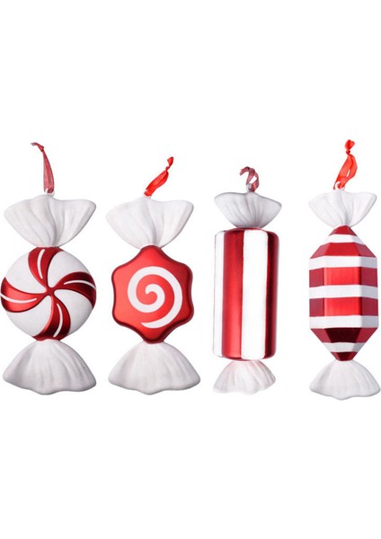 Bir Festival Parti Dekoru Tatlı Hediye Noel Dev Kırmızı Beyaz Tatlı Şeker Kamışı Süs Noel Ağacı Ev Düğün Ekran Süslemeleri (Yurt Dışından) fiyatları