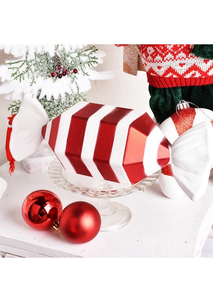 Bir Festival Parti Dekoru Tatlı Hediye Noel Dev Kırmızı Beyaz Tatlı Şeker Kamışı Süs Noel Ağacı Ev Düğün Ekran Süslemeleri (Yurt Dışından) fırsatları