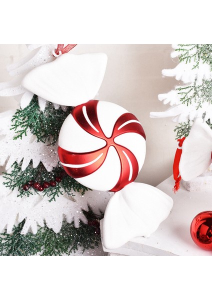 Bir Festival Parti Dekoru Tatlı Hediye Noel Dev Kırmızı Beyaz Tatlı Şeker Kamışı Süs Noel Ağacı Ev Düğün Ekran Süslemeleri (Yurt Dışından) indirimleri