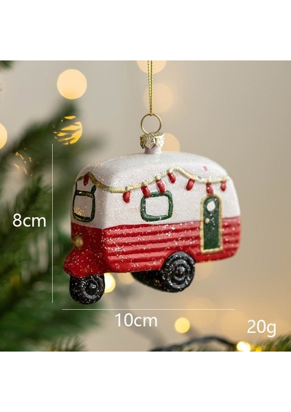 Kırmızı Araba Noel Renkli Şekilli Top Yılbaşı Ağacı Dekoratif Kolye Noel Hediyesi Çanta Araba Evi Kardan Adam Garland Kolye (Yurt Dışından) fiyatları