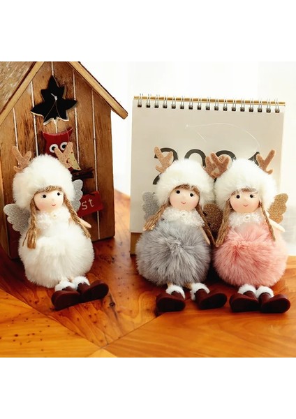 210-KAR Tanesi Beyaz 2021 Noel Melek Bebekler Ev Için Yılbaşı Ağacı Süslemeleri Navidad Süsler Doğum Noel Pandent 2022 Çocuklar Için Yeni Yıl Hediyeleri (Yurt Dışından) indirimleri