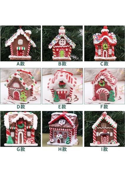 Stil 6 Noel Zencefilli Ev Süsleri Reçine Noel Noel Ağacı Tatil Partisi Ev Dekorasyon Için Askı Süsleri (Yurt Dışından)