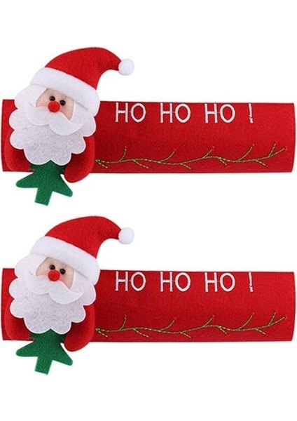 Set 06 2023 Noel Buzdolabı Kolu Noel Baba Mikrodalga Fırın Bulaşık Makinesi Kapı Kolu Kapakları Noel Partisi Yeni Yıl Dekorasyon Noel (Yurt Dışından) modelleri