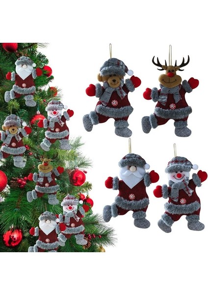 Stil 8 Noel Kardan Adam Elk Doll Merry Christmas Süsler 2022 Noel Süslemeleri Ev Için Noel Navidad Noel Mutlu Yıllar 2023 (Yurt Dışından)