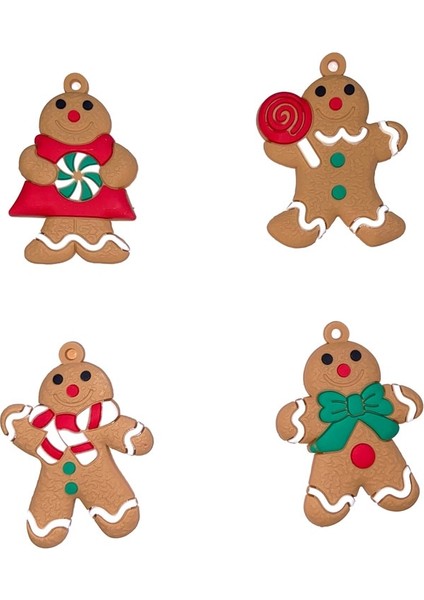 Stil 7 1 Takım Zencefilli Kurabiye Adam Süsler Noel Ağacı Süslemeleri Için Küçük Boy Zencefil Asılı Takılar Noel Ağacı Süsleme Holiday Deco (Yurt Dışından)