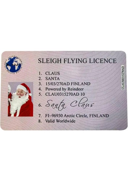 E 10 Adet Yaratıcı Noel Baba Uçuş Lisansı Noel Arifesi Ehliyet Çocuklar Için Noel Hediyesi Ev Noel Ağacı DECOR2022 2023 (Yurt Dışından) indirimleri