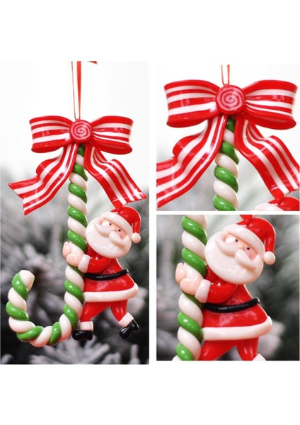 Noel Baba Noel Şeker Kamışı Süs Noel Baba Kardan Adam Elk Noel Ağacı Asılı Kolye Dekorasyon Navidad Yeni Yıl Ev Dekorları (Yurt Dışından) fiyatları