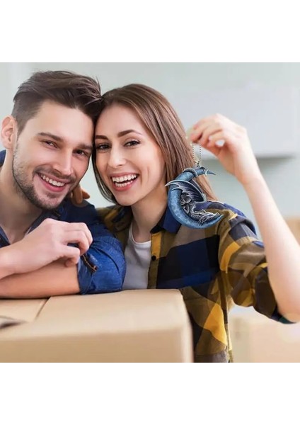01 Ejderha Ay Üzerinde Uyuyan Kolye Araba Dikiz Aynası Asılı Süsleme Akrilik Dikiz Aynası Süslemeleri Noel Ağacı Tatil (Yurt Dışından) indirimleri