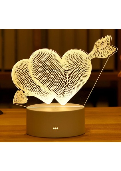 Elk USB Sıcak Beyaz Noel Süslemeleri Ev Ağacı Elk Noel 3D Akrilik USB Gece Lambası Noel Hediyesi Navidad 2021 Yeni Yıl Ev Dekorasyonu Çelenk (Yurt Dışından) modelleri