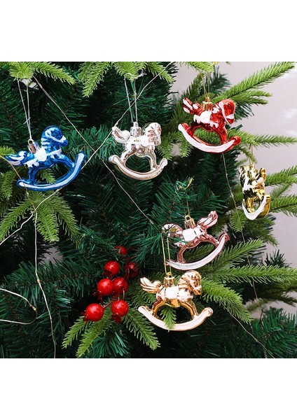 6 Adet-Mavi Koltuk Değneği Noel Dekorasyon Ev Kaplama Kutulu Şeker Tren Koltuk Değneği Noel Ağacı Kolye Yeni Yıl 2023 Hediye Navidad Noel Odası Dekor (Yurt Dışından)