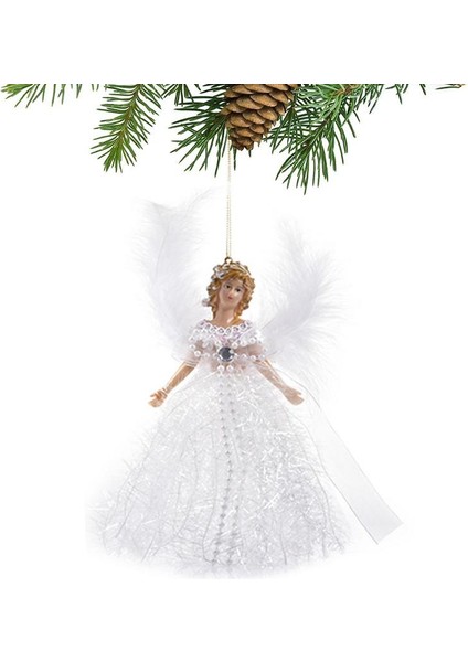 Gümüş Noel Melek Kolye Asılı Melekler Noel Ağacı Süsler Noel Ağacı Melek Topper Kanatlı El Yapımı Tatil Melek (Yurt Dışından) fiyatları