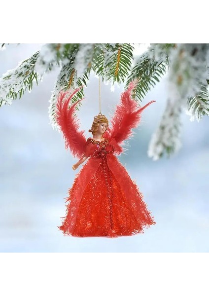 Gümüş Noel Melek Kolye Asılı Melekler Noel Ağacı Süsler Noel Ağacı Melek Topper Kanatlı El Yapımı Tatil Melek (Yurt Dışından) modelleri