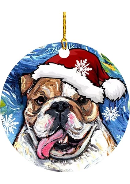 14 1 Adet Noel Sevimli Köpek Kedi Şapka Kolye Noel Dekorasyon Kolye Karikatür Noel Ağacı Kolye Ev Araba Sırt Çantası Süsleme (Yurt Dışından)