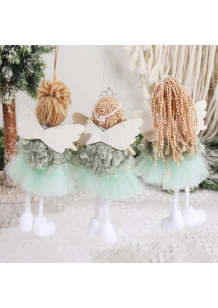 23-12 Pembe Kardan Adam 1 Pc Sevimli Noel Melek Mor Yeşil Bebek Kolye Süsler Ev Noel Partisi Için Noel Ağacı Süsler Çocuklar Hediyeler Süslemeleri (Yurt Dışından) indirimleri